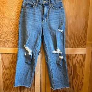Women’s High Rise Vintage Straight cropped Jeans